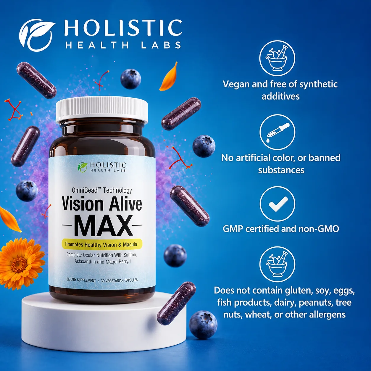 Vision Alive Max complete eye health supplement package