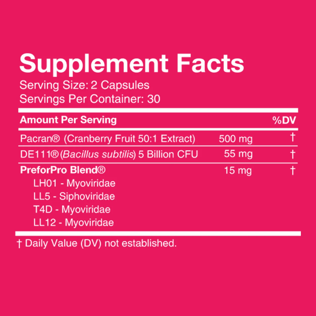 7 Supplement Facts