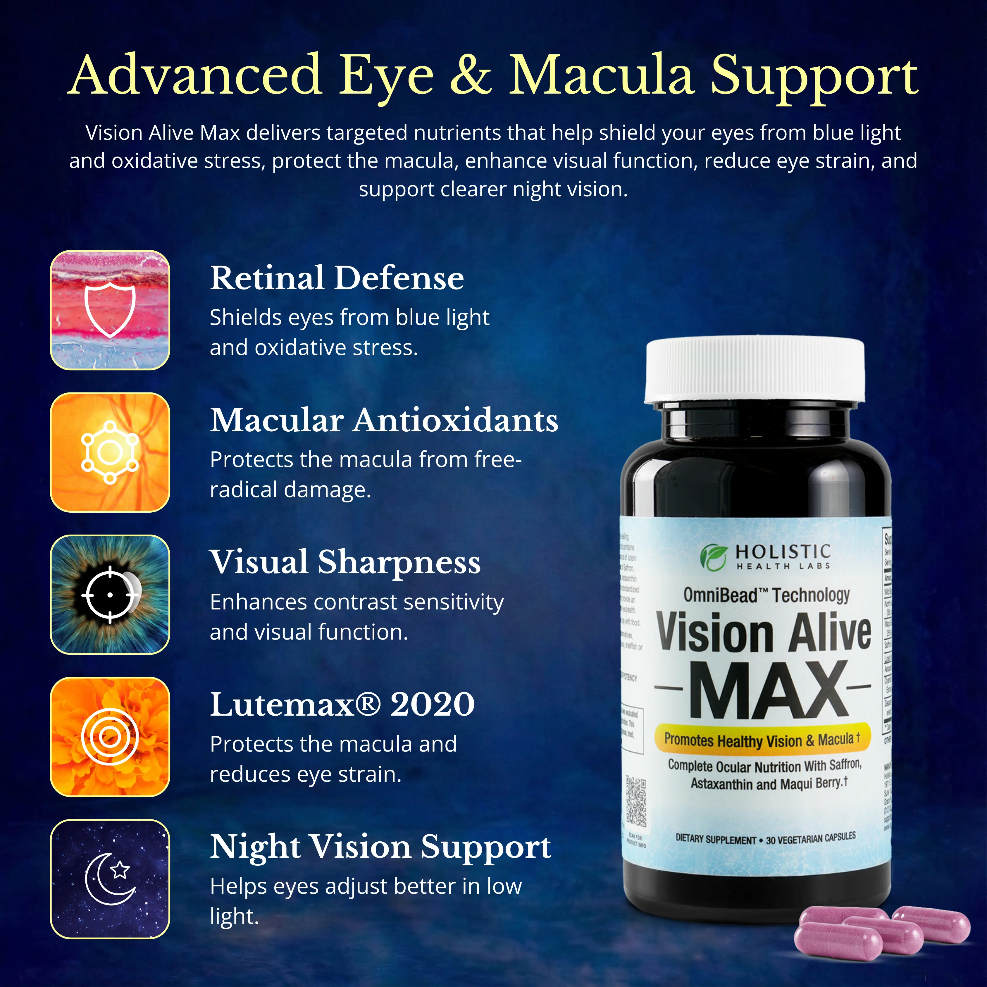 Vision Alive Max bottle - side view